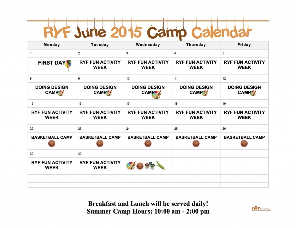 JUNE SUMMER CAMP CALENDAR copy